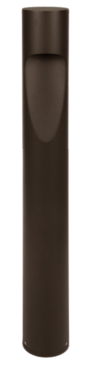 LED Garden Pathway Bollard Light - 15 Watts 1500 Lumens - Color Selectable 30K/40K/50K - 40 Inches Tall - 120-277V - Black Finish