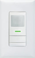 Aesthetic Wall Switch Occupancy Sensor, Passive Dual Technology, Low Voltage, White