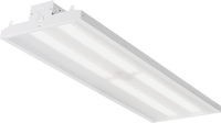 LED economical linear bay light, 48IN, 30, 000LM, Acrylic lens, textured, clear, Medium, 120V-277V, Generic driver 0-10V dimming, 5000K, 80 color rendering index, White