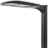 LED Area Luminaire, 38121 Lumens.,5000K ,70CRI,Type IV Medium,347-480V,Round pole mounting,Dark bronze finish,