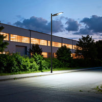 LED Solar Dusk to Dawn Light - 40 Watt - 6000 Lumens - 5000K Daylight - Wall or Post Mount - with Programmable Motion Sensor