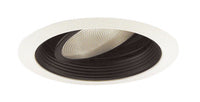 Juno 5IN Adjustable Gimbal Ring in Baffle Trim, Black, White Trim Ring Model - 688 BWH