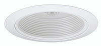 Juno 5IN Down-Light Enclosed Baffle Trim, White, White Trim Ring - 215 WWH
