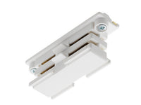HD Commercial 120V Trac Miniature Straight Connector, White