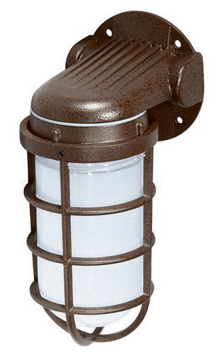 1 Light - 10" - Industrial Style - Wall Mount W/Frosted Glass