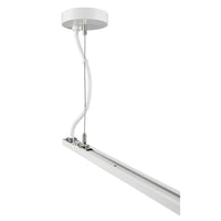Rigid Ceiling Cable Suspension/Feed Kit, 144IN Nominal Length, White