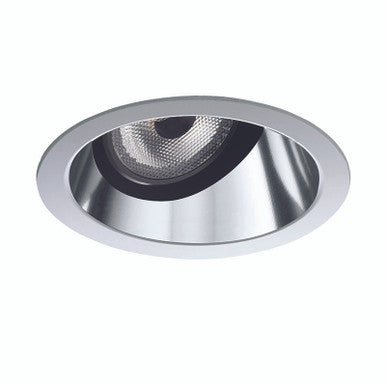 2IN Angle-Cut Reflector, White Paint, Flangeless