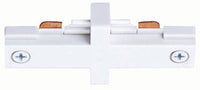 Trac-Master Mini Straight Connector, 1-Circuit, White
