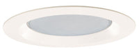 6IN Lensed Albalite Trim, Plastic White