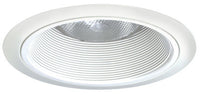 Juno 6IN Down-Light TapeRed Baffle Trim, White, White Trim Ring - 24 WWH