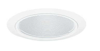 Juno 5IN Down-Light Baffle Trim, White, White Trim Ring - 205 WWH