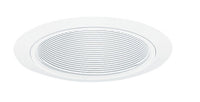 Juno 5IN Down-Light Baffle Trim, White, White Trim Ring - 205 WWH