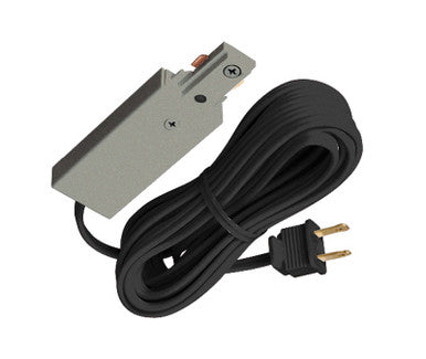 Trac-Lites 3-Wire Cord and Plug Feed, 1-Circuit, Silver