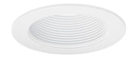 4IN Low Voltage Regressed Gimbal Ring Trims, White, White Trim Ring