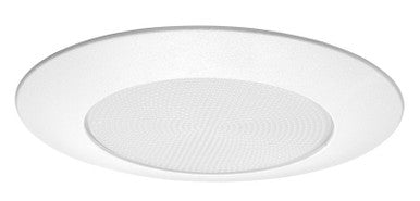 6IN StrippLED Opal Lens Shower Trim, Plastic White
