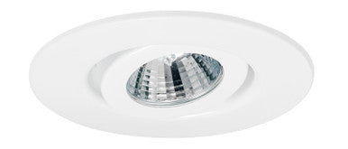 4IN Low Voltage Gimbal Ring Trims, White