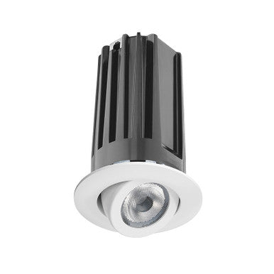 2 inch LED Gen 2 Round Adjustable Trim Module, 3000K, 90 CRI, Spot, White Finish - 2LEDTRIM G2 ADJ 30K 90CRI SP WH