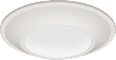 Juno SlimBasics Tapered Surface Mount- Round, 4IN, Switchable CCT ? 3000K, 4000K, and 5000K, 90+ CRI, Environment, Matte White,