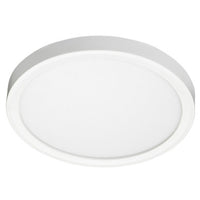 Juno SlimForm Surface Mount Downlights - Round, 7IN, 1000 Nominal LM, Switchable CCT – 2700K, 3000K, 3500K, 4000K, and 5000K, 90+ CRI, Multi-Volt, 0-10V Dimming Driver, White,