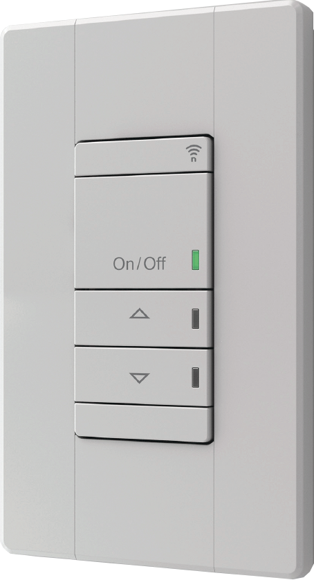 Aesthetic Line Powered Wall Switch, Raise/Lower Dimming, 120-277V, White, Generation Two