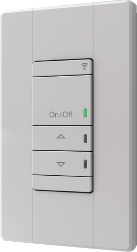 Aesthetic Line Powered Wall Switch, Raise/Lower Dimming, 120-277V, White, Generation Two