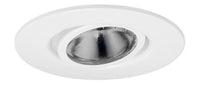 4IN Line Voltage Gimbal Ring Trims, White