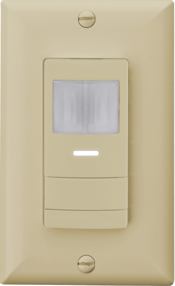 Wall Switch Sensor, Passive Dual Technology, Dimming, Visible Light Programming, Ivory