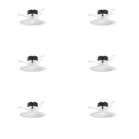 6IN Juno E Series Smooth Retrofit Down-Light, High LM, Switchable CCT - 2700K, 3000K, 3500K, 4000K, 5000K, 90+ CRI