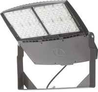 RSXF LED Flood Size 4, 71645 Lumens, 4000K Cool White, Wide flood, 347-480V, Yoke with Cord 16g 4FT Dark bronze finish - RSXF LED4 LED P6 40K WFL HVOLT YKC64 DDBXD
