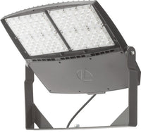 RSXF LED Flood Size 4, 71645 Lumens, 4000K Cool White, Wide flood, 347-480V, Yoke with Cord 16g 4FT Dark bronze finish - RSXF LED4 LED P6 40K WFL HVOLT YKC64 DDBXD