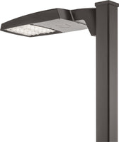 RSX LED Area Light, Size 2, 22910 Lumens, 5000K, IES type III asymmetric, 120-277V, Square pole mounting, Black finish, super durable