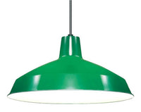 Green Industrial Warehouse Style Pendant - 16in. Diameter