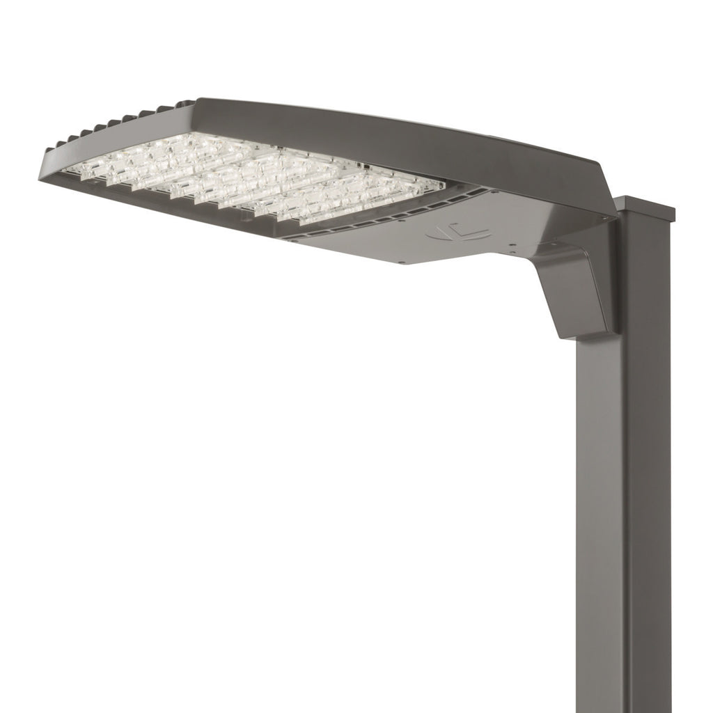 RSX LED Area Light, Size 3, 37253 Lumens, 4000K, Type V, square, 120-277V, Square pole mounting, Dark bronze finish, super durable