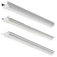 Industrial LED retrofit kit strip, 96IN, 12, 000LM, Standard efficiency, 120V-277V, Generic driver 0-10V dimming, 4000K, 80 color rendering index, White finish