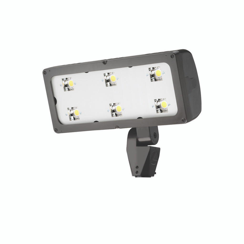 LED Flood Luminaire, Up to 30491 Lumens, 5000K, Medium Flood, 120-277V, Integral Slipfitter, Bronze Finish