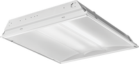 Architectural 2x2 LED troffer, Center filter, Nominal 2000 LM, eldoLED dimming 1%, 80+ CRI, 4000K