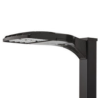 RSX LED Area Light, Size 2, 26350 Lumens, 5000K, Type V, square, 120-277V, Square pole mounting, Dark bronze finish, super durable