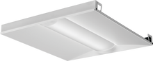 Volumetric Recessed Lighting 2FTx4FT ReLight, Nominal 4800 LM, Curved, Linear Prismatic, Generic Dimming Driver (0-10v), Dims to 1%, 80+ CRI, 4000K