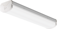 2FT LED Wraparound, Nominal 2000 LM, Curved,  linear prismatic, Generic dimming driver (0-10v),  dims to 10%, 80+ CRI,  3500K