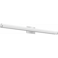 Contemporary Cylinder Vanity with Switchable White, 4FT Nominal, 120-277V, Selectable Color Temperature, 90 CRI, Chrome