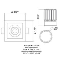 LED Architectural Light Single Slot - 10W - 120V - Color Selectable 27K/30K/35K/40K/50K - Triac Dimmable - Frosted Lens - White Finish