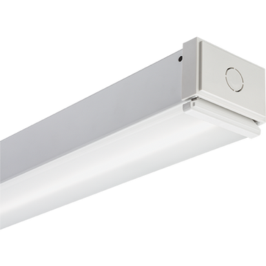 Lithonia Commercial Linear Strip, 48 Inches Long, 5000 Lumen, 3500K, 120-277V with Flat DifFuse Lens - Model CLX L48 5000LM SEF FDL MVolt GZ10 35K 80 CRI WH