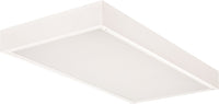 T LED surface mount, 2x4, Nominal 4800 lumens, Flush aluminum, white, #12 pattern acrylic, eldoLED dimming 1pct, 80+ CRI, 4000K, SKU - 231N60 - 2TLX4 48L FW A12 EZ1 LP840