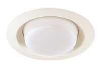 6IN Lensed Drop Opal Trim, Plastic White