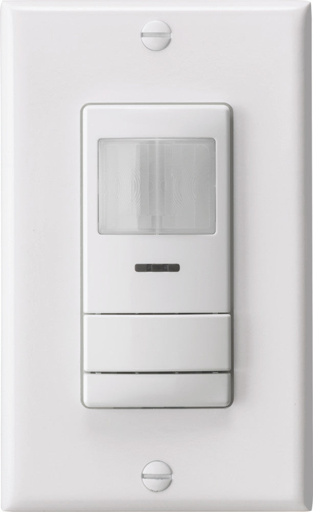 Wall Switch Sensor, Passive Dual Technology, Vacancy (Default) or Auto-On, White
