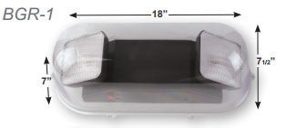Polycarbonate Vandal Shield for Emergency Light