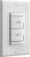 Low Voltage Push-Button Wallpod, 1 scene control (2 buttons), White