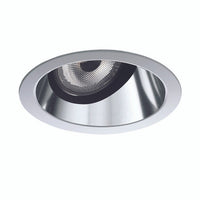 2IN Angle-Cut Reflector,Clear Specular,Self Flanged, White painted flange