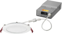 6 Inch Wafer Thin LED Downlight, Color Selectable 27K/30K/35K, 90+ CRI, Matte Black - WF6 LED 27K30K35K 90CRI MB M6