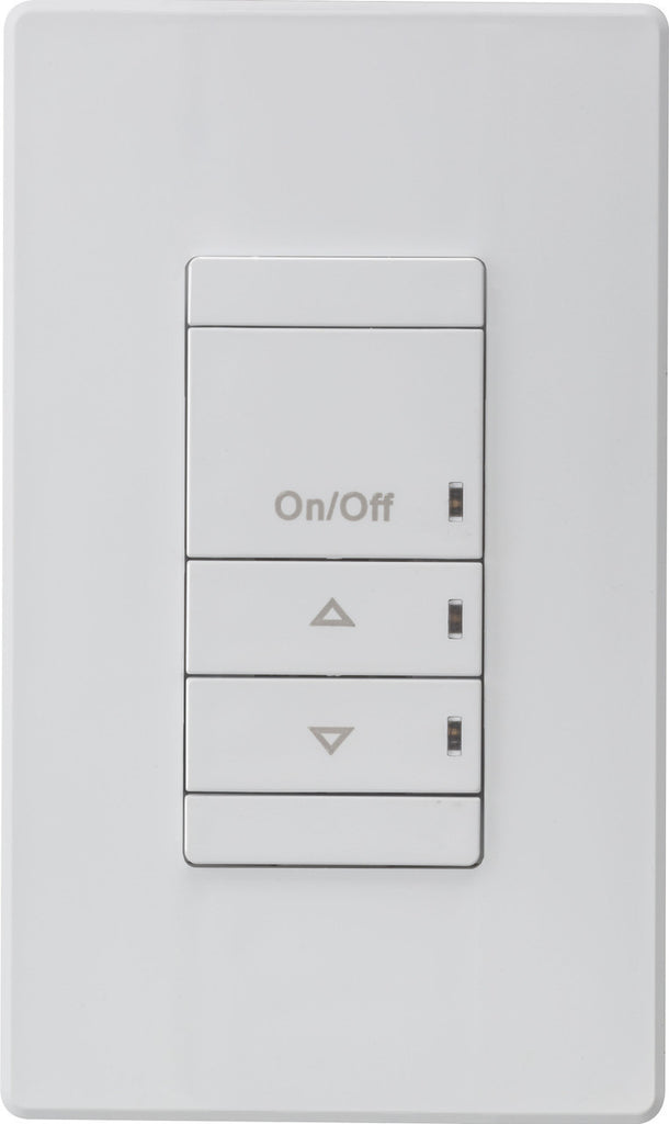 Wall Switch, Dimming, Multi-Way, White - SPODMA D 3X WH